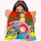 Art Deco Fan Lady Throw Pillow By Howie Green - All About Vibe
