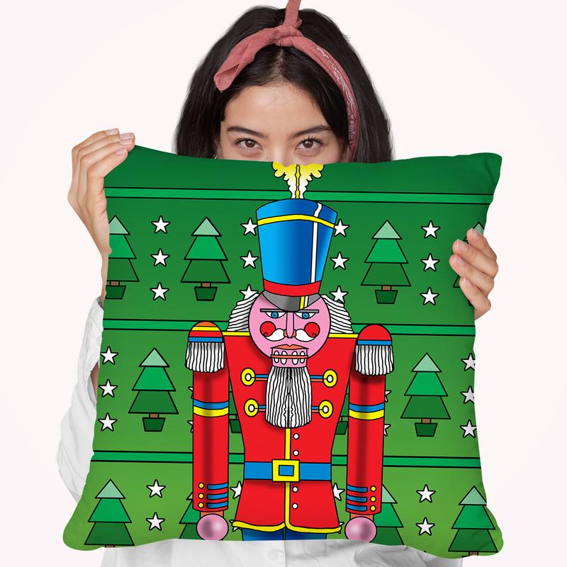 Pop Art Nutcracker Throw Pillow By Howie Green - All About Vibe