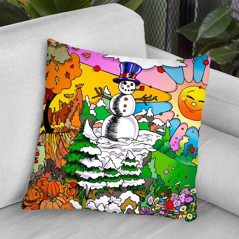 4 Seasons Throw Pillow By Howie Green - All About Vibe