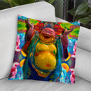 Buddha Waterfall Throw Pillow By Howie Green - All About Vibe