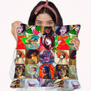 Ladies Collage 1 Throw Pillow By Howie Green - All About Vibe