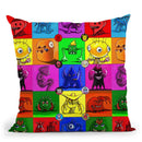 Monsters Throw Pillow By Howie Green - All About Vibe