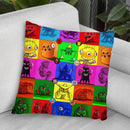 Monsters Throw Pillow By Howie Green - All About Vibe