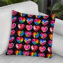 Pop Art Hearts Throw Pillow By Howie Green