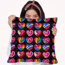 Pop Art Hearts Throw Pillow By Howie Green