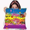 Pop Vehicles Throw Pillow By Howie Green - All About Vibe