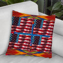 Us Flags Throw Pillow By Howie Green - All About Vibe