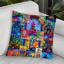 Pop Art Robots Throw Pillow By Howie Green - All About Vibe