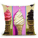 Pop Cones Throw Pillow By Howie Green - All About Vibe