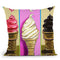 Pop Cones Throw Pillow By Howie Green - All About Vibe