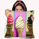 Pop Cones Throw Pillow By Howie Green - All About Vibe