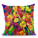 Pop Flowers 215 Throw Pillow By Howie Green - All About Vibe