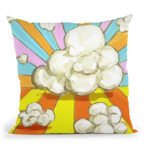 Pop Popcorn Throw Pillow By Howie Green - All About Vibe