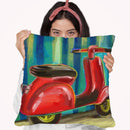 Pop Scooter Throw Pillow By Howie Green - All About Vibe
