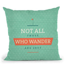 Not Lost Throw Pillow By American Flat - All About Vibe