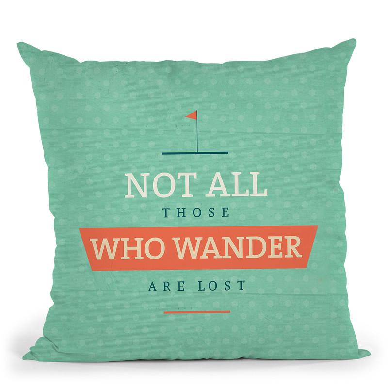 Not Lost Throw Pillow By American Flat - All About Vibe