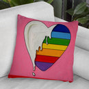 Pop Art Heart Drip Throw Pillow By Howie Green - All About Vibe
