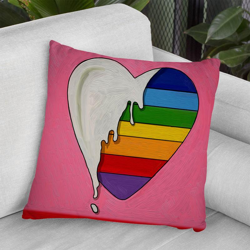 Pop Art Heart Drip Throw Pillow By Howie Green - All About Vibe