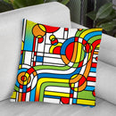 Pop Art Stripes Curve Throw Pillow By Howie Green - All About Vibe