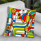 Pop Art Stripes Curve Throw Pillow By Howie Green - All About Vibe