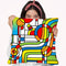 Pop Art Stripes Curve Throw Pillow By Howie Green - All About Vibe