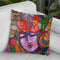Mardi Gras Lady 615 4 Throw Pillow By Howie Green - All About Vibe
