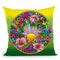Pop Art Circle Flowers 615 Throw Pillow By Howie Green - All About Vibe