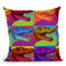Pop Art Dinosaurs 2 Throw Pillow By Howie Green - All About Vibe