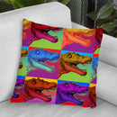 Pop Art Dinosaurs 2 Throw Pillow By Howie Green - All About Vibe