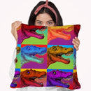Pop Art Dinosaurs 2 Throw Pillow By Howie Green - All About Vibe