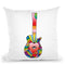 Guitar Eye Heart Throw Pillow By Howie Green - All About Vibe