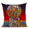 Gum Machine Throw Pillow By Howie Green - All About Vibe