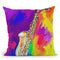 Saxophone Throw Pillow By Howie Green - All About Vibe