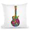 Guitar 01 Throw Pillow By Howie Green - All About Vibe