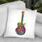 Guitar 01 Throw Pillow By Howie Green - All About Vibe