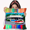 Metropolitan Diner Throw Pillow By Howie Green - All About Vibe