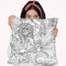 Music Sketch Throw Pillow By Howie Green - All About Vibe