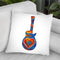 Pop Art Guitar Heart Brush Throw Pillow By Howie Green - All About Vibe