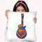 Pop Art Guitar Heart Brush Throw Pillow By Howie Green - All About Vibe