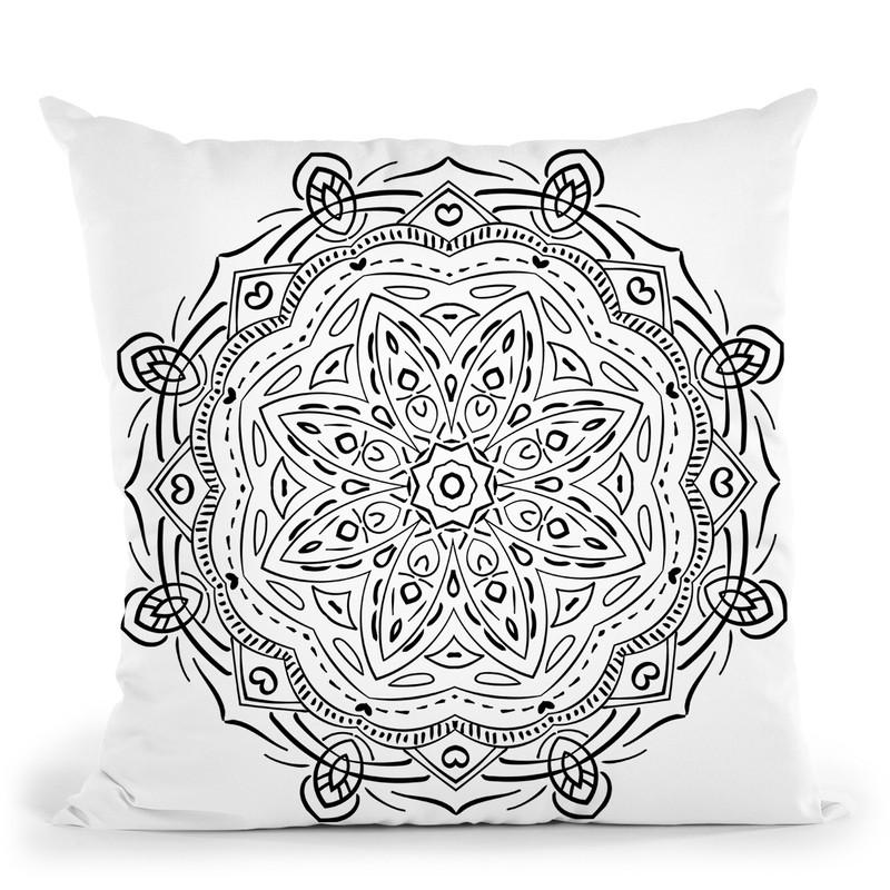 Mandalaaa Throw Pillow By Bob Weer - All About Vibe