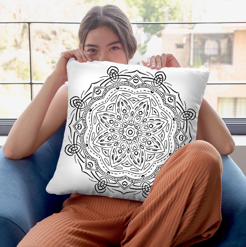 Mandalaaa Throw Pillow By Bob Weer - All About Vibe