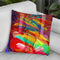 Pop Art Guitar Swirls Throw Pillow By Howie Green - All About Vibe