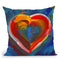 Pop Art Heart Icon Throw Pillow By Howie Green - All About Vibe