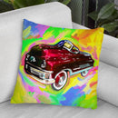 Pop Art Kiddie Car Throw Pillow By Howie Green - All About Vibe