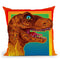 Pop Art Dinosaur 3 Throw Pillow By Howie Green - All About Vibe