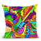 Pop Art Guitar Drum Throw Pillow By Howie Green - All About Vibe