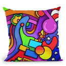 Pop Art Guitar Note Throw Pillow By Howie Green - All About Vibe