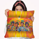 Beatles Sgt-Peppers Throw Pillow By Howie Green - All About Vibe