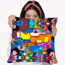 Beatles Yellow-Sub Throw Pillow By Howie Green - All About Vibe