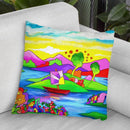 Mamboland Landscape-815 Throw Pillow By Howie Green - All About Vibe